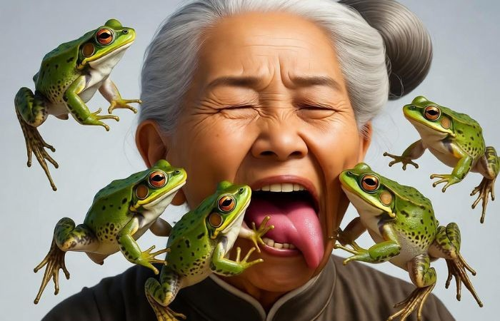 Elderly woman swallows live frogs: ચીનમાં 82 વર્ષીય મહિલાએ પીઠના દુ:ખાવાથી રાહત માટે 8 જીવતા દેડકાં ગળી નાખ્યા 1 sgb8fh09