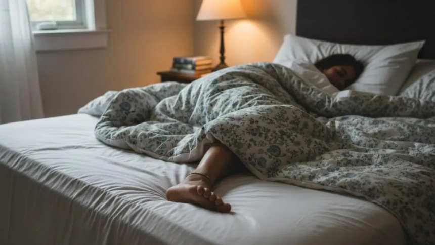 Foot Out Of Blanket: ઘણા લોકો સૂતી વખતે એક પગ ધાબળાની બહાર કેમ રાખે છે? જાણો આ વિચિત્ર લાગતી આદત પાછળના ૫ મહત્ત્વના કારણો 1 Foot Out Of Blanket