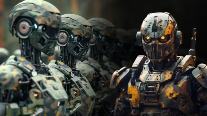 China Military AI Robot: 'Real Steel' જેવો રોબોટ ચીનની સેનામાં: AI થી સજ્જ રોબોટ મિનિટોમાં સૈનિકની નકલ કરે છે! 1 China Military AI Robot