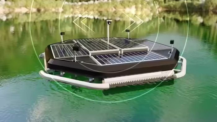 Water Cleaning Robot: સાઉથ કોરિયાની અનોખી શોધ, હવે નદી-તળાવો સાફ કરશે 'ઈકોબોટ'! ગંદકી જોતા જ એઆઈ રોબોટ આપમેળે શરૂ કરી દેશે સફાઈ 1 04kez2as
