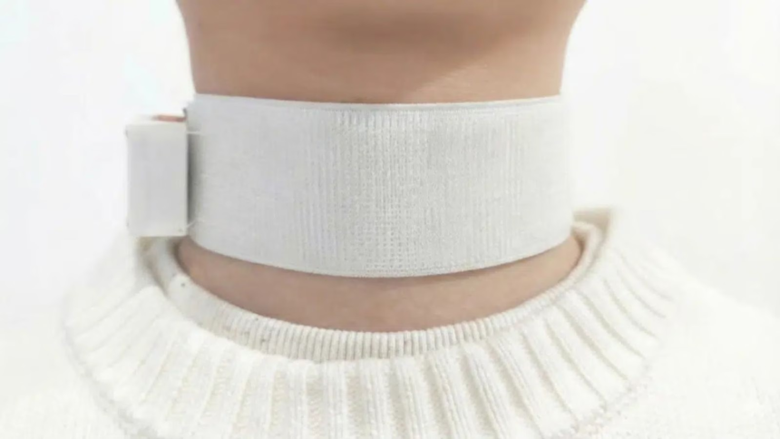 AI Revoice Wearable Technology: એઆઈનો ચમત્કાર: હવે સ્ટ્રોકના દર્દીઓ પણ ફરીથી બોલી શકશે, કેમ્બ્રિજના વૈજ્ઞાનિકોએ બનાવ્યું ગળામાં પહેરી શકાય તેવું ખાસ 'Revoice' ડિવાઇસ 1 34g2fww8
