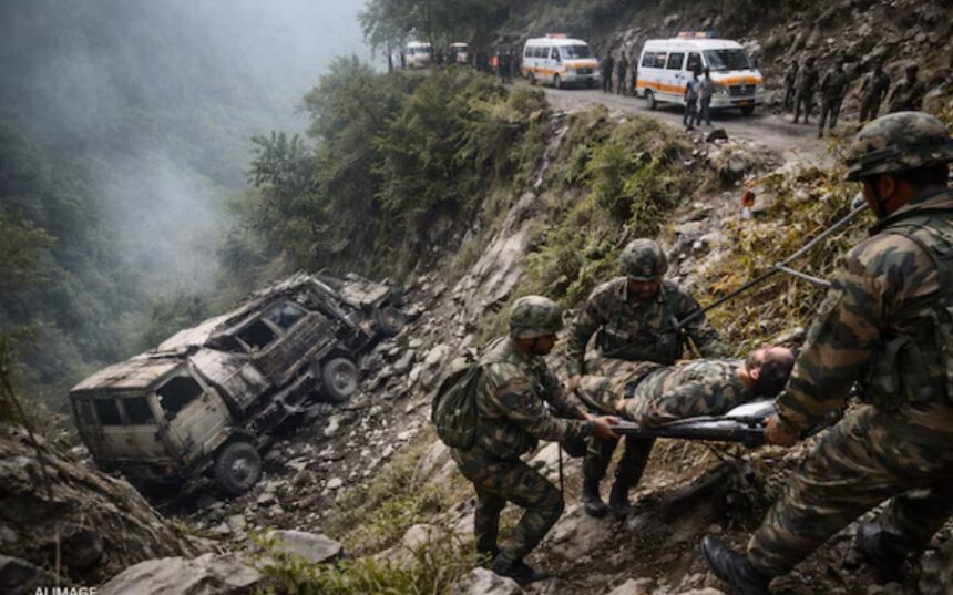 Doda Army Vehicle Accident: જમ્મુ-કાશ્મીરમાં રુવાડા ઉભા કરી દે તેવો અકસ્માત: ડોડામાં સેનાની ગાડી ખાઈમાં ખાબકી, ૧૦ જવાનો શહીદ અને ૭ ઘાયલ 1 Screenshot 22 1 2026 15424 zeenews.india .com