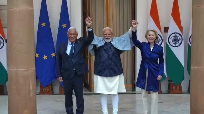 India-EU Free Trade Agreement: ભારત-યુરોપ વચ્ચે 'મધર ઓફ ઓલ ડીલ્સ': ચીન અને અમેરિકાના દબાણ વચ્ચે સર્જાઈ ઐતિહાસિક સમજૂતી, જાણો ભારતીય નિકાસકારોને કેવી રીતે થશે લાખોનો ફાયદો 1 bwwrspgt