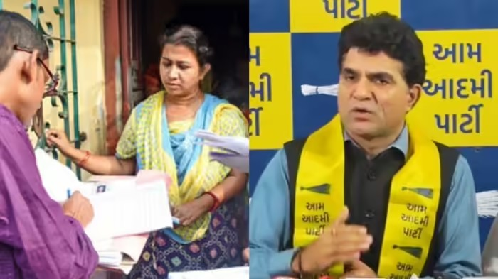 Gujarat SIR News: ગુજરાતમાં મતદાર યાદી સુધારણામાં મોટો વિવાદ: 'આપ' અને કોંગ્રેસના ભાજપ પર ગંભીર આરોપ, ૯ લાખથી વધુ નામ હટાવવાની અરજીઓને ગણાવી લોકશાહીની હત્યા 1 c5b9drs1