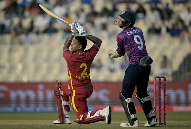 Shimron Hetmyer Record: ક્રિસ ગેલનો ૧૭ વર્ષ જૂનો રેકોર્ડ ધરાશાયી: શિમરોન હેટમાયરે સ્કોટલેન્ડ સામે ૨૨ બોલમાં ફિફ્ટી ફટકારી રચ્યો ઇતિહાસ 1 p4eyzawl
