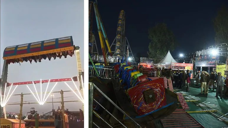 Surajkund Mela Accident: ફરીદાબાદ મેળાની મજા માતમમાં ફેરવાઈ: લોકોને બચાવવા જતાં પોલીસ ઇન્સ્પેક્ટરે જીવ ગુમાવ્યો; ઝૂલા સંચાલકની ગંભીર બેદરકારી બદલ FIR દાખલ! 1