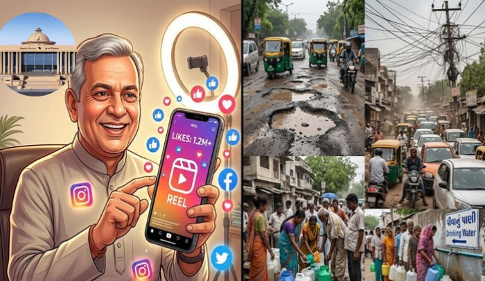 Gujarat Ministers Social Media: ગુજરાતનું સચિવાલય બન્યું ડિજિટલ સ્ટુડિયો: મંત્રીઓમાં રીલ્સ બનાવવાની હોડ 1 Gujarat Ministers Social Media