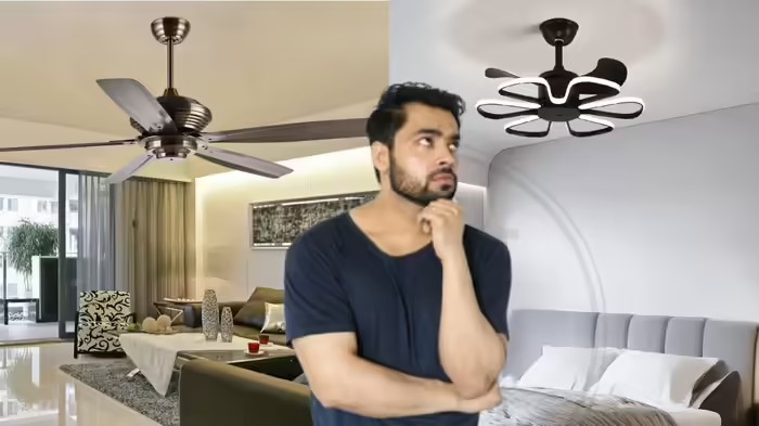 Ceiling Fan Blade Size Guide: ફેન્સી પંખાના ચક્કરમાં ભૂલ તો નથી કરી રહ્યા ને? જાણો બ્લેડની લંબાઈ અને રૂમનું ગણિત 1 Ceiling Fan Blade Size Guide