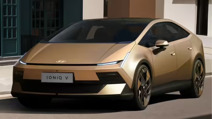 Hyundai Ioniq V EV: 600km ની રેન્જ અને 27-ઇંચની 4K સ્ક્રીન...ચીનમાં લોન્ચ થઈ હ્યુન્ડાઈની નવી ઇલેક્ટ્રિક કાર, જાણો ખાસિયતો 1 Hyundai Ioniq V EV