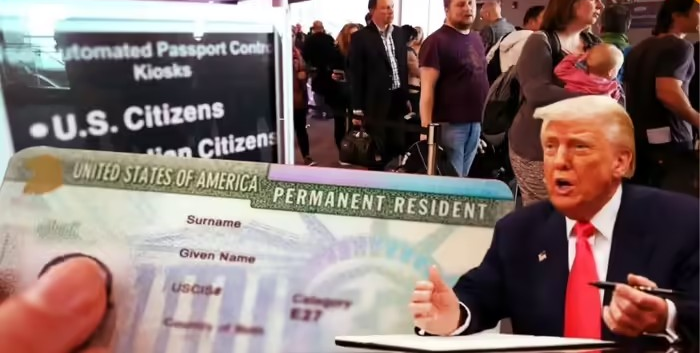 US Green Card New Rules: ગ્રીન કાર્ડની રાહ જોઈ રહેલા ભારતીયોને ઝટકો! ટ્રમ્પ પ્રશાસનનો નવો નિયમ- 'પહેલા અમેરિકા છોડો, પછી કરો એન્ટ્રી' 1 US Green Card New Rules