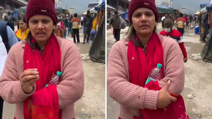 Kedarnath Yatra Disappointment Video: કેદારનાથ યાત્રામાં VIP દર્શનના નામે લૂંટફાટ: ૨૩ કિલોમીટર પગપાળા ચઢ્યા પછી પણ દર્શન વિના પાછા ફરવું પડ્યું, મહિલાનો વીડિયો વાયરલ 1 Kedarnath Yatra Disappointment Video