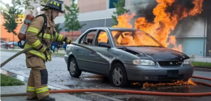 Electric Car Fire Risk