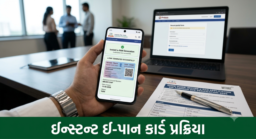 e-PAN Card: હવે ઘર બેઠા મિનિટોમાં ઓનલાઇન બની જશે e-PAN કાર્ડ, અરજી કરવાની જુઓ સરળ રીત 1 e-PAN Card