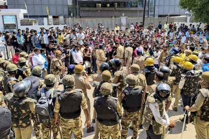 Noida Labour Protest