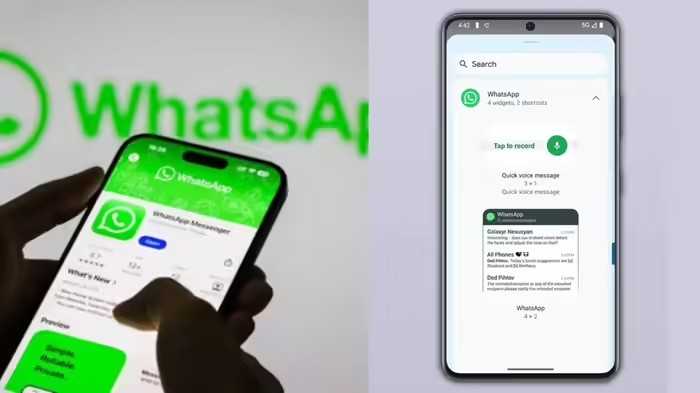 WhatsApp audio widget setup