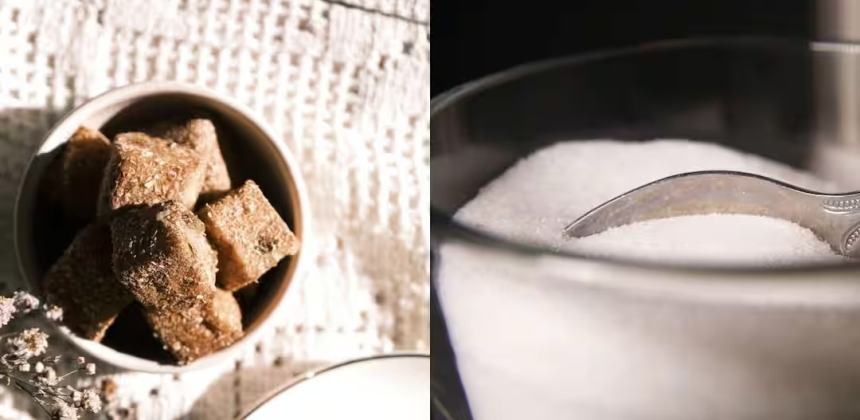 Jaggery vs Sugar: ગોળ ખાવો ડાયાબિટીસમાં સુરક્ષિત છે? ખાંડ અને ગોળ વચ્ચેનું કડવું સત્ય અને સુગર સ્પાઈકનું વિજ્ઞાન 1 Jaggery vs Sugar