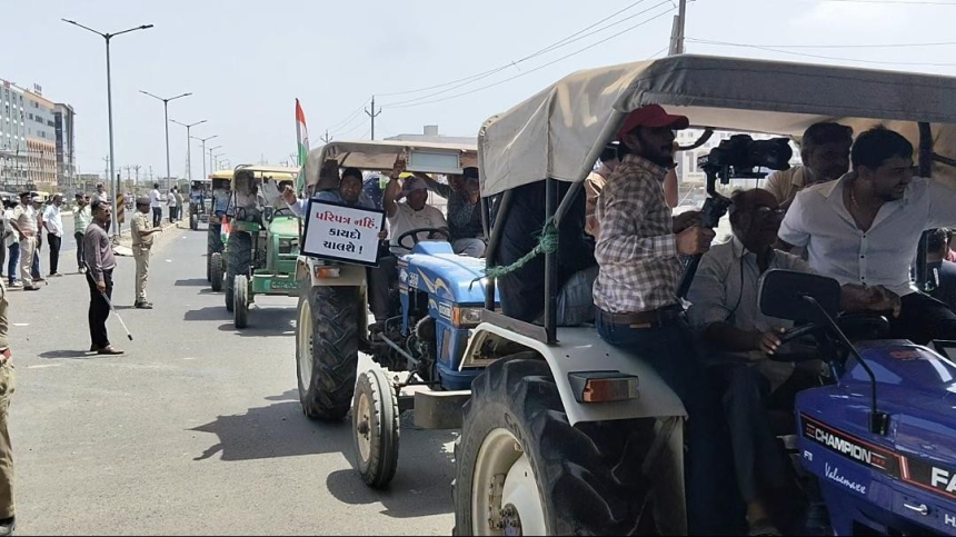 Farmers Tractor Rally Gandhinagar: ગાંધીનગર ખેડૂત આંદોલન અને ટ્રેક્ટર રેલી ખાસ અહેવાલ 1 Farmers Tractor Rally Gandhinagar