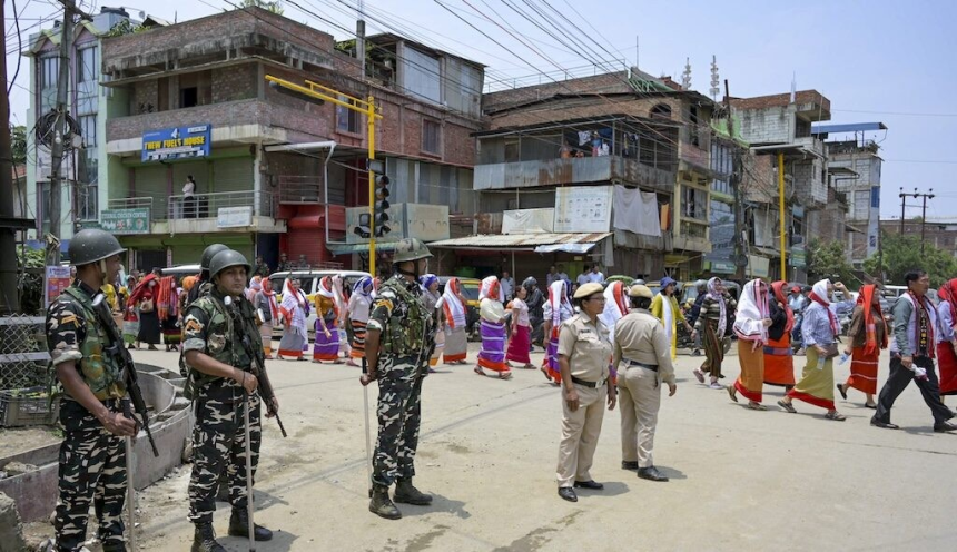 Manipur Kuki Inpi SIR Protest