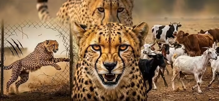 Kuno Cheetah News: કૂનો નેશનલ પાર્કમાં બદલાયો ચિત્તાનો મિજાજ, હવે ચીતલના બદલે શિકાર બનાવી રહ્યા છે પાલતુ પશુઓને 1 Kuno Cheetah News