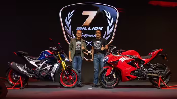 TVS Apache 7 Million Sales