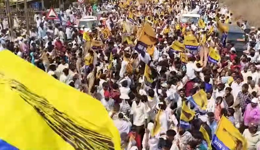 Chaitar Vasava Support Rally: ચૈતર વસાવાના સમર્થનમાં 'આપ'નું શક્તિ પ્રદર્શન, છોટા ઉદયપુરમાં ૧ લાખ લોકોની રેલી અને હસ્તાક્ષર અભિયાનની તૈયારી 1 Chaitar Vasava Support Rally