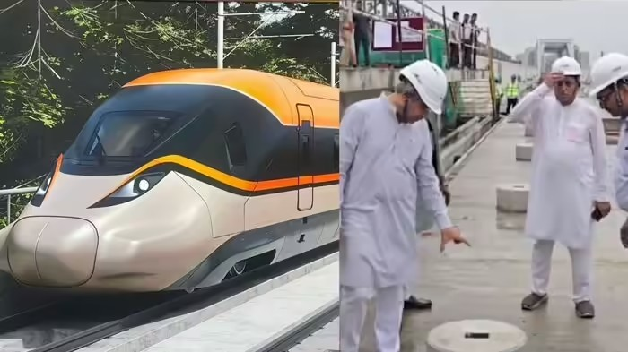 Mumbai-Ahmedabad Bullet Train: બુલેટ ટ્રેનની ગતિને મળશે વેગ, ગુજરાતમાં ૮૦ ટકા કામ પૂર્ણ, જાણો ક્યારે શરૂ થશે મુસાફરી અને કેવી હશે સ્ટેશનની સુવિધાઓ 1 Mumbai-Ahmedabad Bullet Train