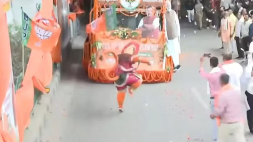 Nitin Nabin Hanuman Dance Controversy: BJP અધ્યક્ષના સ્વાગતમાં વાયરલ ‘હનુમાન ડાન્સ’, VHP એ વ્યક્ત કરી નારાજગી, વિપક્ષે સાધ્યું નિશાન 1 Nitin Nabin Hanuman Dance Controversy
