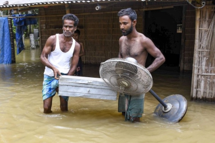 Assam flood cause