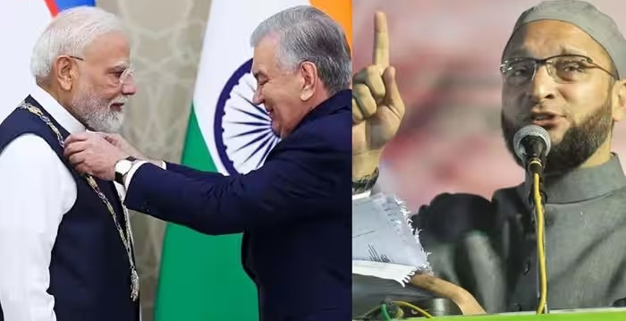 Owaisi PM Modi Uzbekistan Award: PM મોદીને ઉઝબેકિસ્તાનથી મળ્યું સન્માન, અસદુદ્દીન ઓવૈસીએ કહ્યું- ‘બાબરના દેશ તરફથી પુરસ્કાર, BJPના લોકોને અભિનંદન’ 1 Owaisi PM Modi Uzbekistan Award
