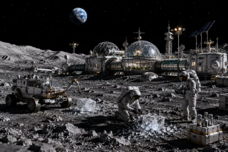 NASA ISRO Moon Base Project