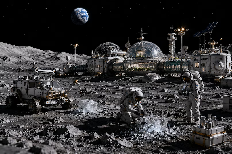 NASA ISRO Moon Base Project: ચાંદ પર એ પોસ્ટ જ્યાં NASA સાથે ISRO રચશે ઇતિહાસ, પાણી-ઓક્સિજન ક્યાંથી આવશે, AI એ બતાવી સચ્ચાઈ 1 NASA ISRO Moon Base Project