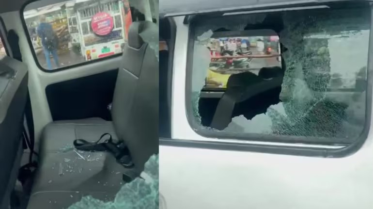 Lucknow School Van Attack by Kanwariyas