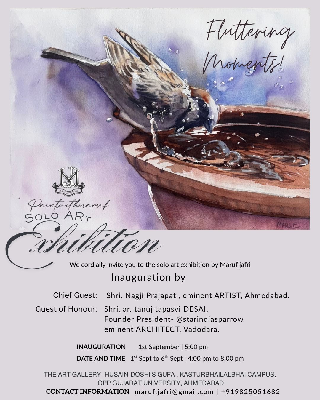 Maruf Jafri art exhibition