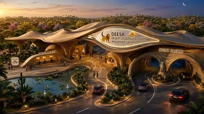 Deesa Desert Theme Night Safari: બનાસકાંઠાના જૂના ડીસામાં 542 કરોડના ખર્ચે આકાર પામશે એશિયાનું પ્રથમ ડેઝર્ટ થીમ આધારિત ડ્રાઇવ-થ્રુ ઝૂ 1 Deesa Desert Theme Night Safari