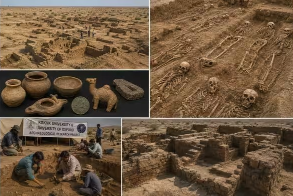 Kutch Medieval Settlement: કચ્છ સરહદ પાસે મધ્યકાલીન વસાહતના અવશેષો મળ્યા, 100 માનવ કંકાલો મળતાં સંશોધકો ચકિત 1 Kutch Medieval Settlement