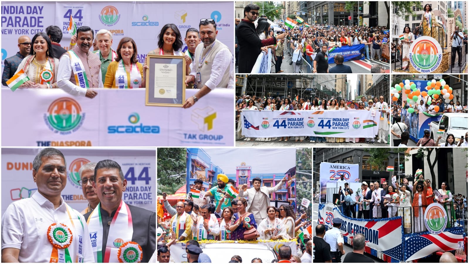 taarak mhta celebrates in new york crowd gathers at india day parade