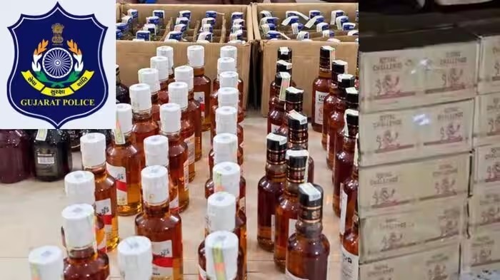 Bagodara Liquor Seizure: અમદાવાદમાં દારૂ વિરુદ્ધ મોટી કાર્યવાહી, ટ્રકમાંથી ₹26.81 લાખની 7,164 બોટલ IMFL જપ્ત 1 Bagodara Liquor Seizure