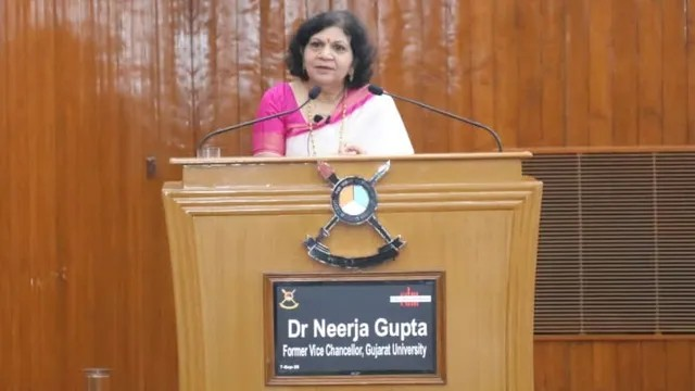 Neerja Gupta Controversy: ગુજરાત યુનિવર્સિટીની પૂર્વ કુલપતિ નીરજા ગુપ્તા અંગે વધુ એક વિવાદ, વિદેશ પ્રવાસ દરમિયાન યુનિવર્સિટીના ખર્ચે બ્યુટી પ્રોડક્ટ ખરીદવાના આક્ષેપ 1 Neerja Gupta Controversy