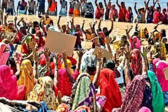 Panna Farmers Protest