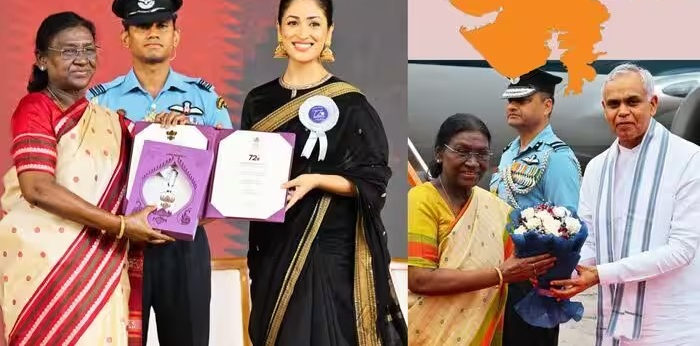 Draupadi Murmu in Vadodara: રાષ્ટ્રપતિ દ્રૌપદી મુર્મુએ ફિલ્મ સ્ટાર્સને કરી અપીલ, કહ્યું- સ્વાસ્થ્ય માટે હાનિકારક પદાર્થોનો પ્રચાર ન કરો 1 Draupadi Murmu in Vadodara