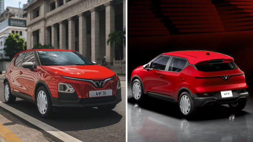 VinFast VF5 Electric SUV: નેક્સોન EVને ટક્કર આપવા આવી રહી છે વિનફાસ્ટની નવી ઇલેક્ટ્રિક SUV, ડિઝાઇન પેટન્ટ ફાઇલ, જાણો રેન્જ અને સંભવિત કિંમત 1 VinFast VF5 Electric SUV