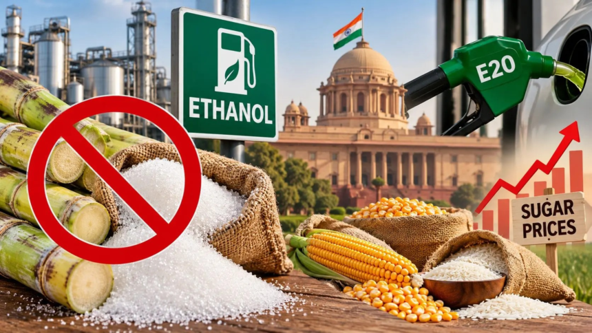 Ethanol Policy 2026-27: એથેનોલ અંગે સરકારનો મોટો નિર્ણય- હવે શેરડીનો ઉપયોગ શૂન્ય, શું ખાંડના વધતા ભાવ પર અંકુશ લાગશે? 1 Ethanol Policy 2026-27