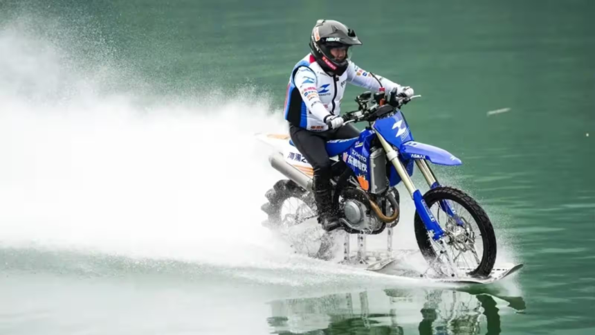 Water Riding Motorcycle World Record