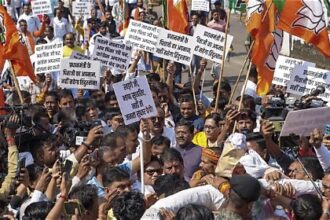  Mallikarjun Kharge BJP Protest