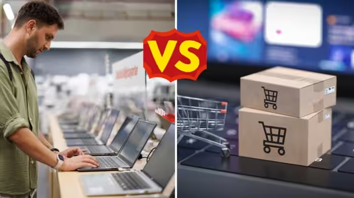 Laptop online vs store: લૅપટૉપ ઑનલાઇન ખરીદવું કે સ્ટોર પર જઈને? બંનેના ફાયદા અને નુકસાન જાણો 1 Laptop online vs store
