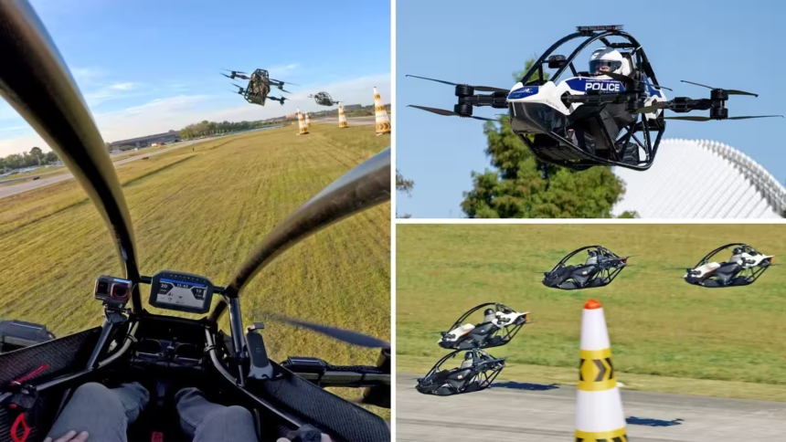 Police Flying Car: અમેરિકામાં પોલીસને મળી ઉડતી ઇલેક્ટ્રિક કાર, હવે હવામાંથી થશે પેટ્રોલિંગ, જાણો આ ફ્લાઇંગ એરક્રાફ્ટની ખાસિયતો 1 Police Flying Car