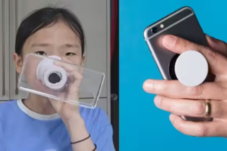 Phone Grip Safety Mask