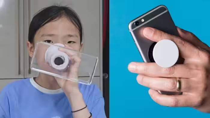 Phone Grip Safety Mask