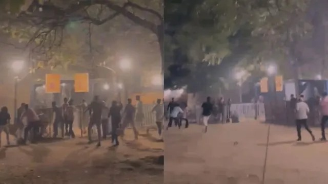 Santej Mandli Garba Clash: સાંતેેજના મંડળી ગરબા મહોત્સવમાં તલવારો અને લાકડીઓ સાથે ઘર્ષણ, સ્થળ પર અફરાતફરી 1 Santej Mandli Garba Clash